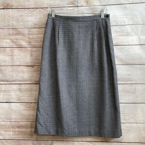 VINTAGE PERSONAL WOOL HOUNDSTOOTH SKIRT‎